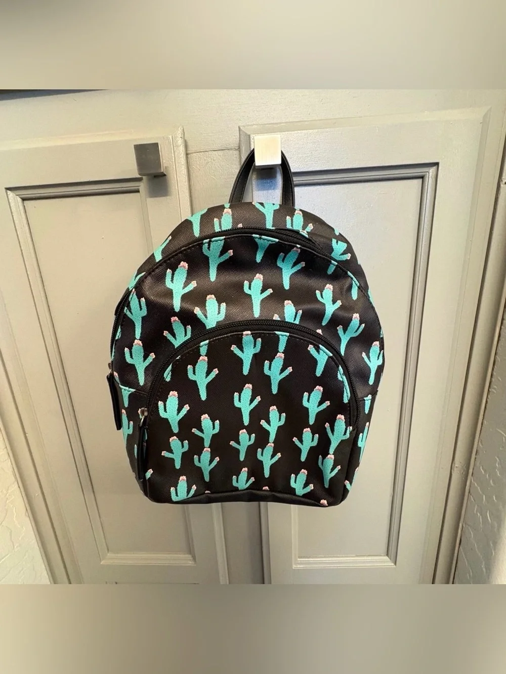 Mini Backpack With Cactus Design NWOT
